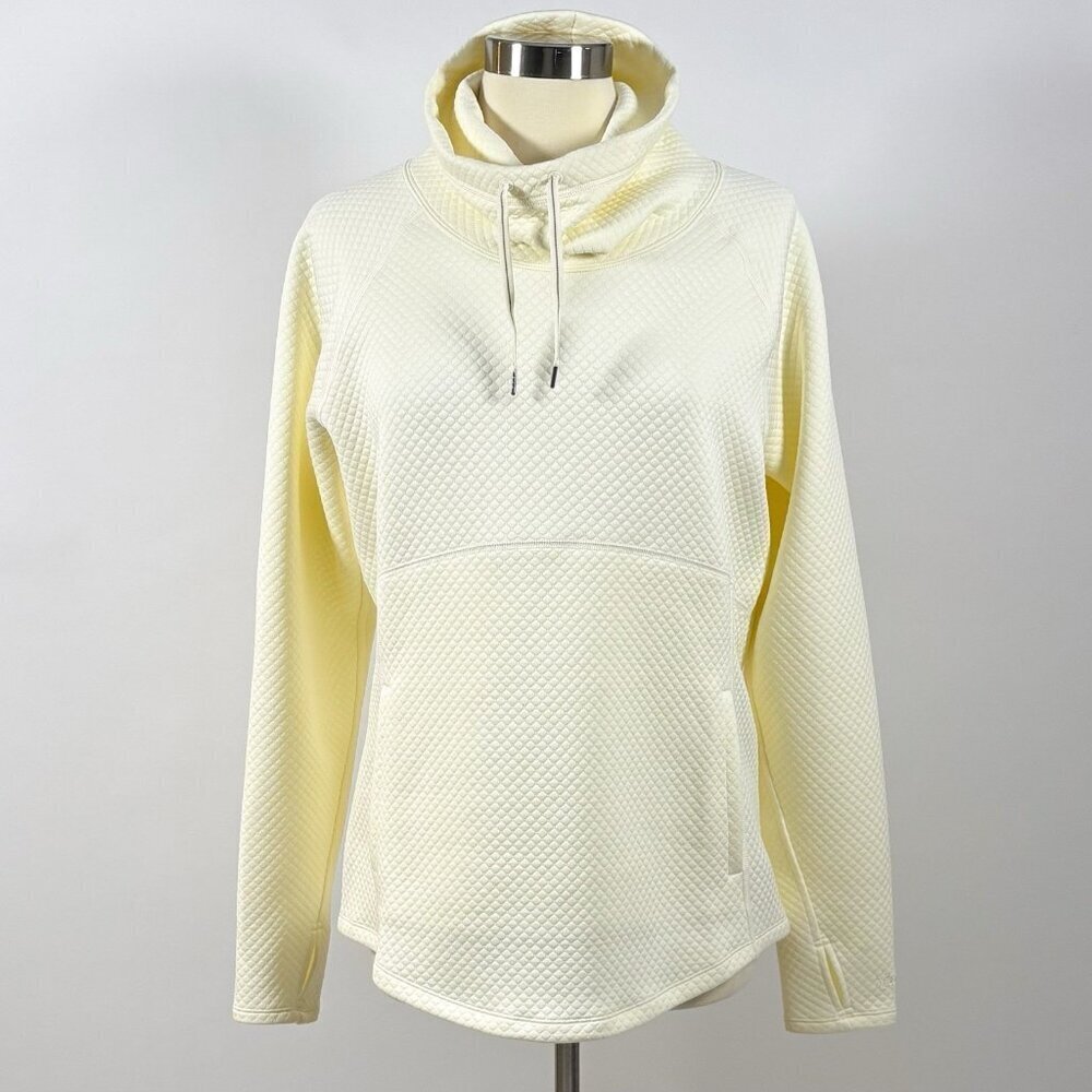 Marmot Annie Long Sleeve Quilted Pullover Funnel Neck Vanilla Ivory - Large